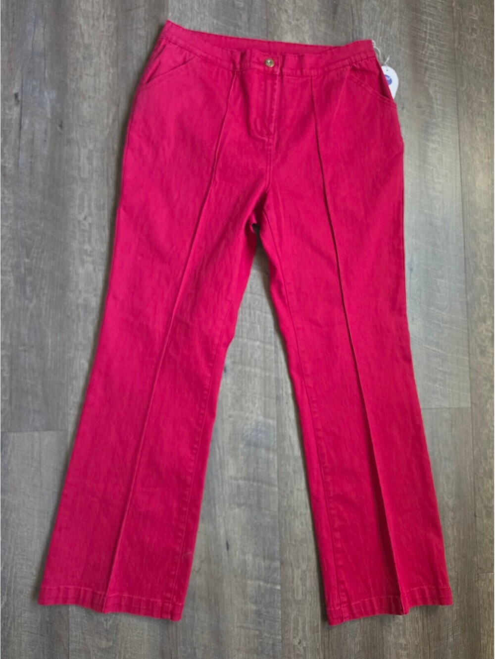 Diane Gilman Women's Size 12 Red Pants with Stretch